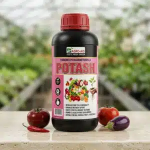 Liquid potassium fertilizer in Pakistan – Al Raza premium potash 1 litre bottle for crop yield, immunity and plant growth