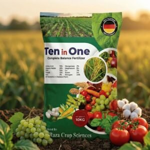 Ten in One fertilizer in Pakistan maximizing yields on all crops – Germany-made Complete Balance Fertilizer with guaranteed chelated analysis Al Raza Crop Sciences